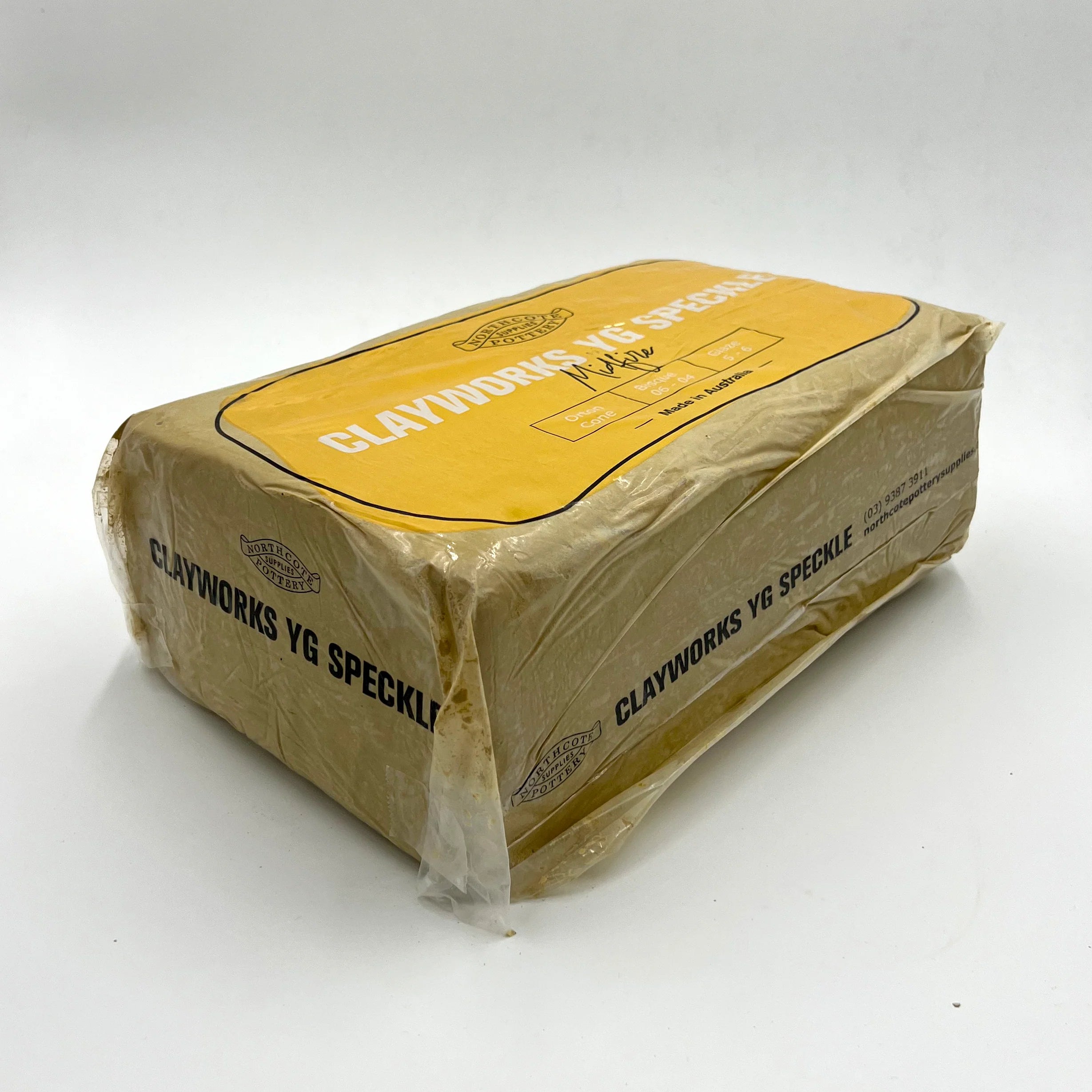 Clayworks Yellow Speckle - 10kg Bag