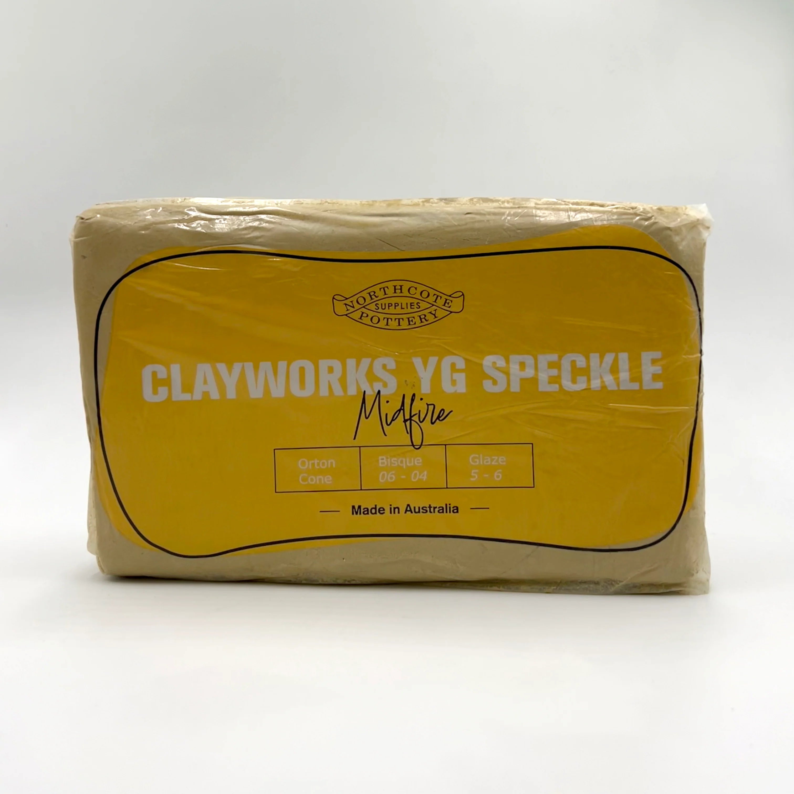 Clayworks Yellow Speckle - 10kg Bag
